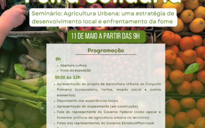 🌱Seminário de Agricultura Urbana: Uma Estratégia de Desenvolvimento Local e Enfrentamento da Fome 🌾🍅