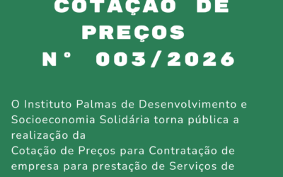 AVISO DE COTAÇÃO DE PREÇOS No 003/2026