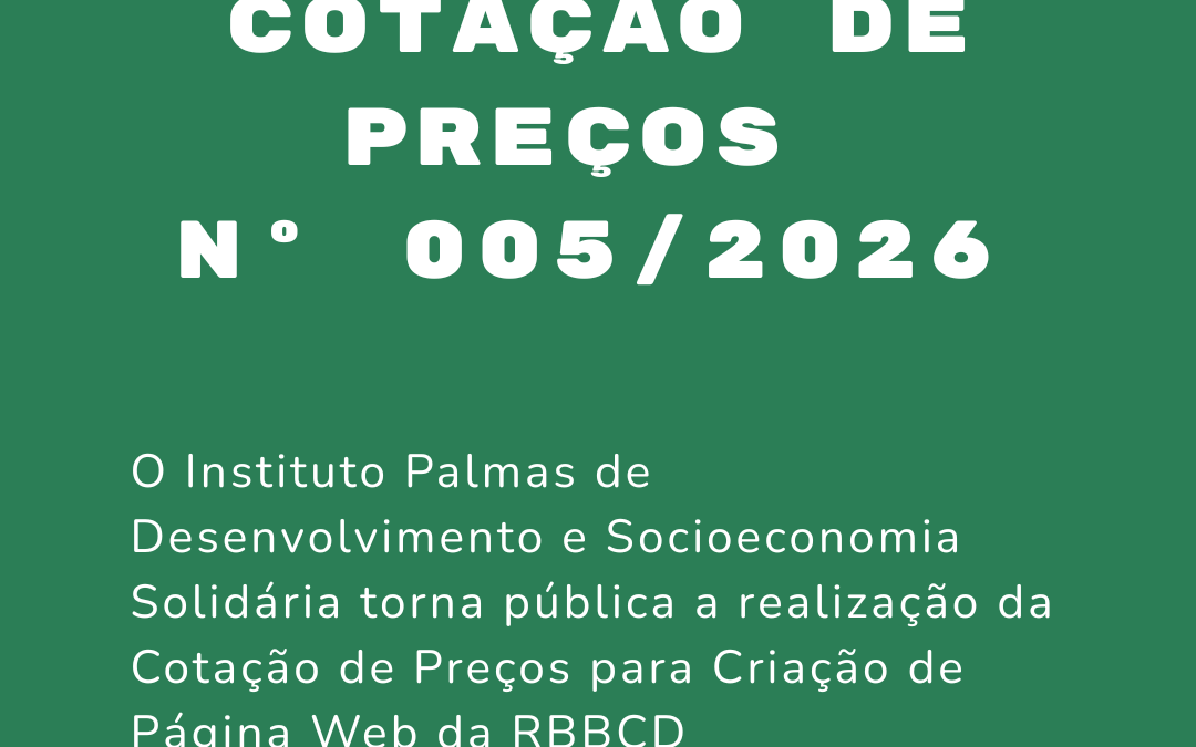 AVISO DE COTAÇÃO DE PREÇOS No 005/2026